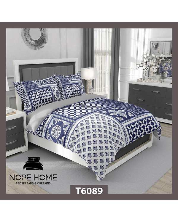 سرویس لحاف روتختی یک نفره 5 تکه نوپه هوم Nopehome طرح مدرن کد T6089