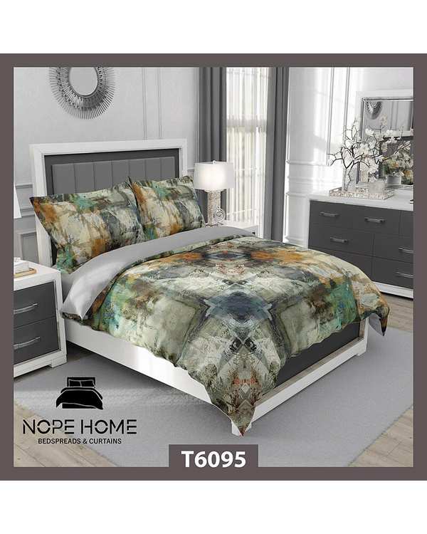 سرویس لحاف روتختی یک نفره 5 تکه نوپه هوم Nopehome طرح مدرن کد T6095