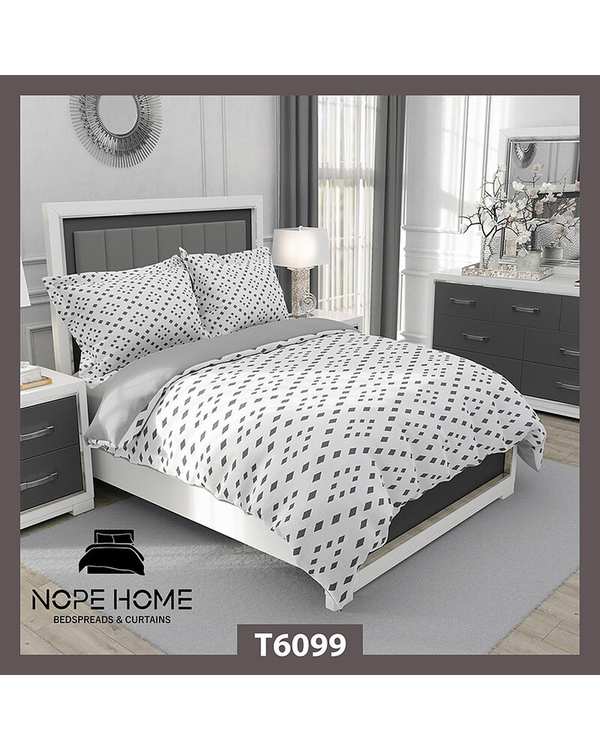 سرویس لحاف روتختی یک نفره 5 تکه نوپه هوم Nopehome طرح خال خالی اسپرت کد T6099