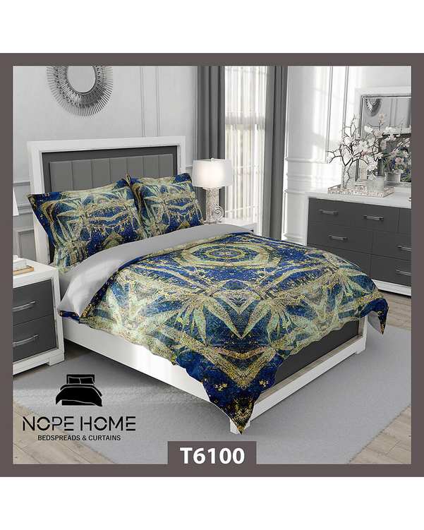سرویس لحاف روتختی یک نفره 5 تکه نوپه هوم Nopehome طرح مدرن کد T6100