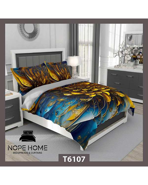 سرویس لحاف روتختی یک نفره 5 تکه نوپه هوم Nopehome طرح مدرن کد T6107