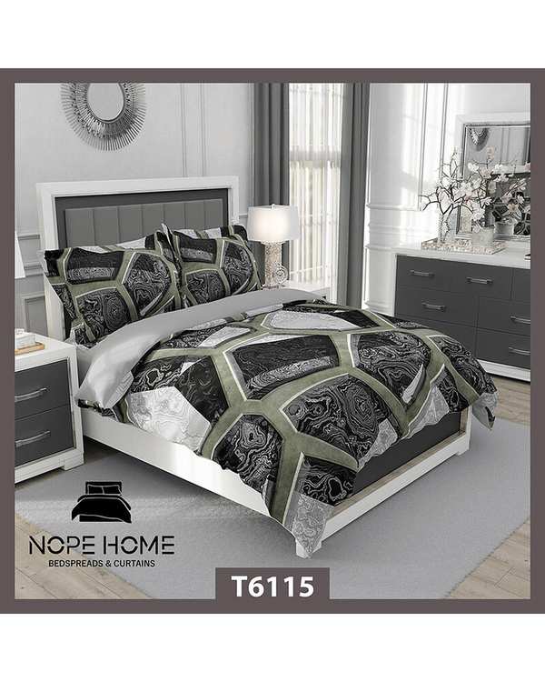 سرویس لحاف روتختی یک نفره 5 تکه نوپه هوم Nopehome طرح اسپرت کد T6115