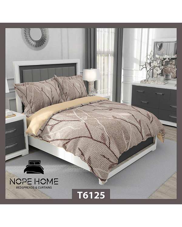 سرویس لحاف روتختی یک نفره 5 تکه نوپه هوم Nopehome طرح شاخه کد T6125
