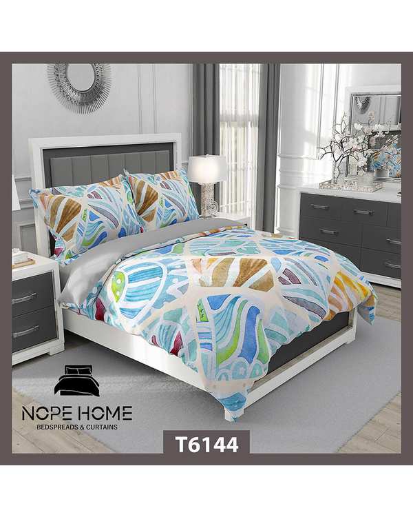 سرویس لحاف روتختی یک نفره 5 تکه نوپه هوم Nopehome طرح مدرن کد T6144