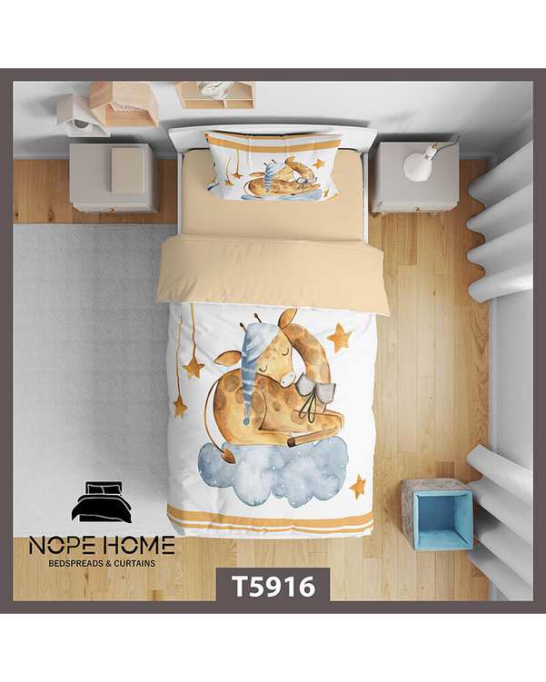 سرویس لحاف روتختی کودک یک نفره 5 تکه نوپه هوم Nopehome طرح فانتزی کد T5916