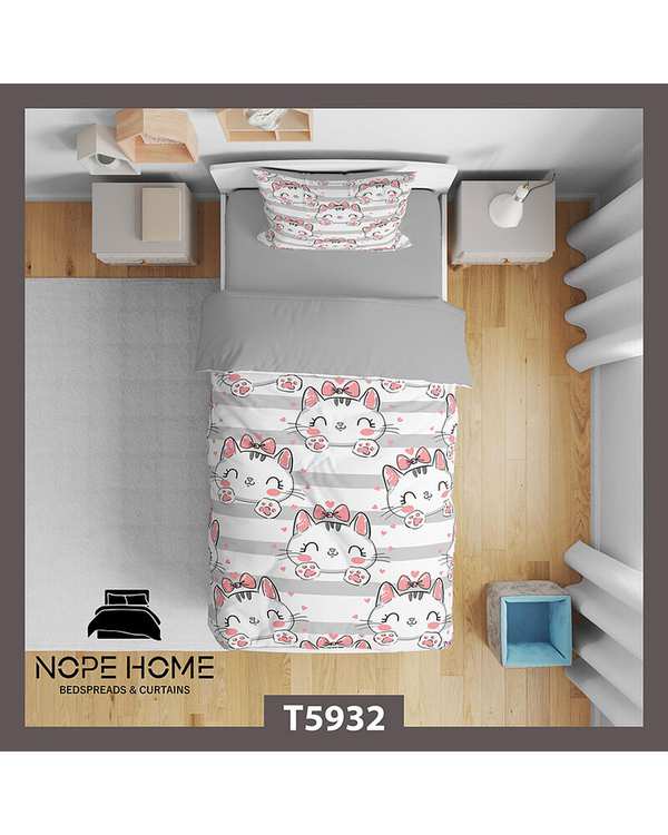 سرویس لحاف روتختی کودک یک نفره 5 تکه نوپه هوم Nopehome طرح فانتزی کد T5932