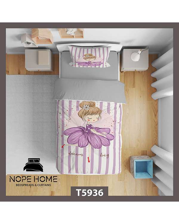 سرویس لحاف روتختی کودک یک نفره 5 تکه نوپه هوم Nopehome طرح فانتزی کد T5936