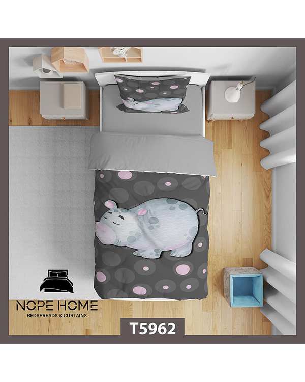 سرویس لحاف روتختی کودک یک نفره 5 تکه نوپه هوم Nopehome طرح کارتونی کد T5962