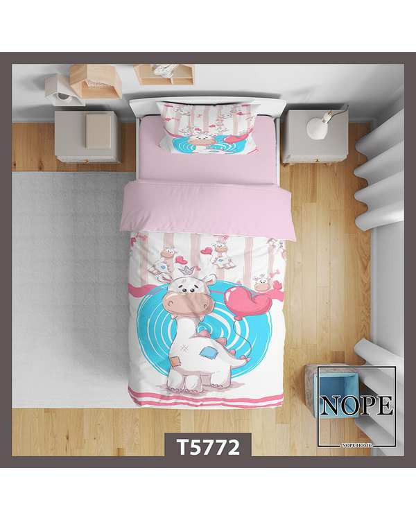 سرویس لحاف روتختی کودک یک نفره 5 تکه نوپه هوم Nopehome طرح فانتزی کد T5772