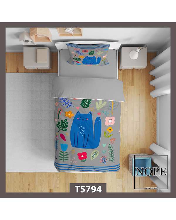 سرویس لحاف روتختی کودک یک نفره 5 تکه نوپه هوم Nopehome طرح کارتونی کد T5794