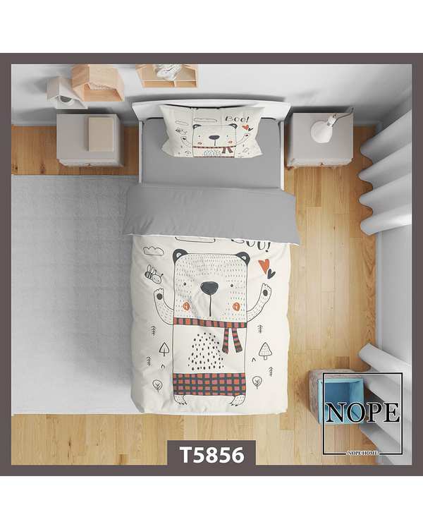 سرویس لحاف روتختی کودک یک نفره 5 تکه نوپه هوم Nopehome طرح کارتونی کد T5856
