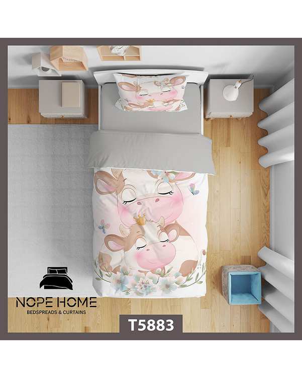 سرویس لحاف روتختی کودک یک نفره 5 تکه نوپه هوم Nopehome طرح بچگانه فانتزی کد T5883