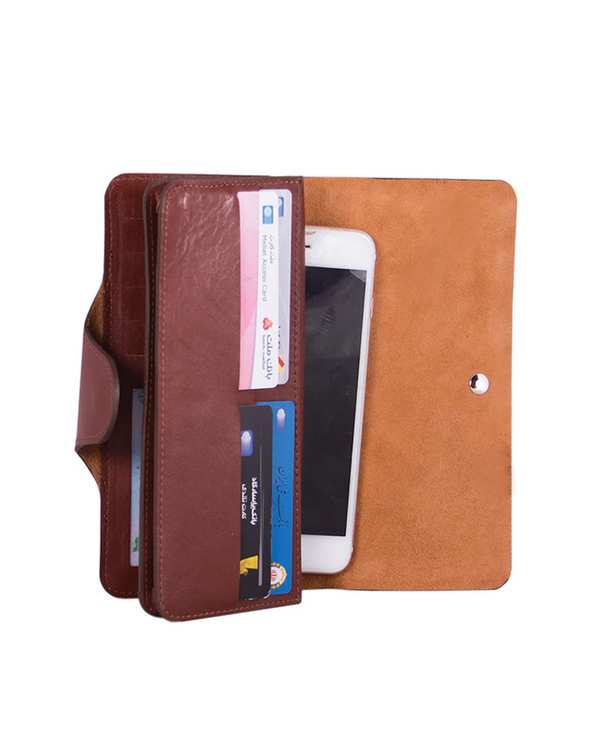 ست هدیه چرم عسلی چرم بارز Charm Barez مدل DS29.nw - تصویر 9
