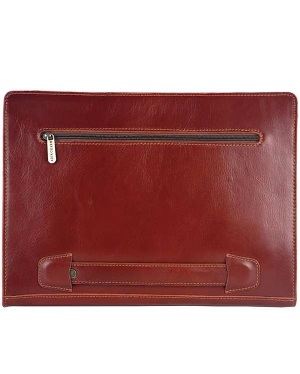کیف دستی چرم عسلی چرم بارز Charm Barez مدل DF40