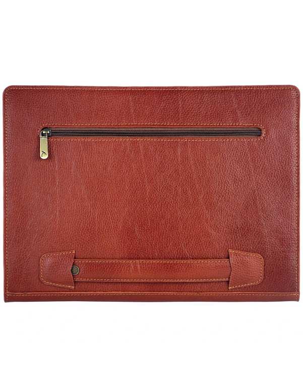 کیف دستی چرم عسلی چرم بارز Charm Barez مدل DF40.1