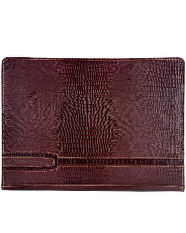 کیف دستی چرم قهوه ای چرم بارز Charm Barez مدل DF40.Lizard - تصویر 2