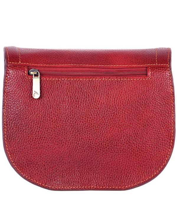کیف چرم زنانه رودوشی زرشکی چرم بارز Charm Barez مدل DG72.1 - تصویر 2