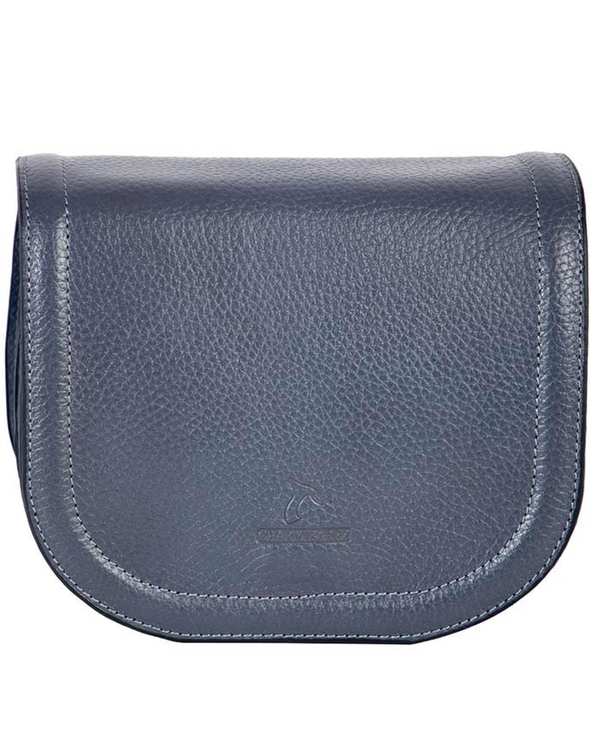 کیف چرم زنانه رودوشی طوسی چرم بارز Charm Barez مدل DG72.1