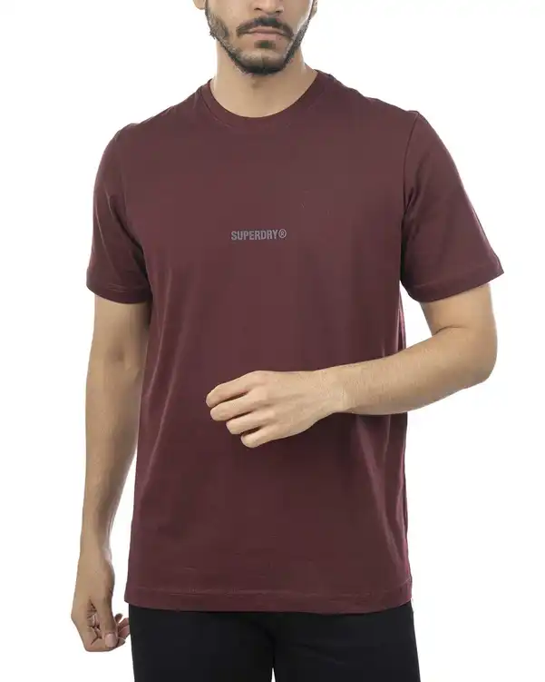 تی شرت مردانه زرشکی سوپردرای Superdry کد M10S52102N
