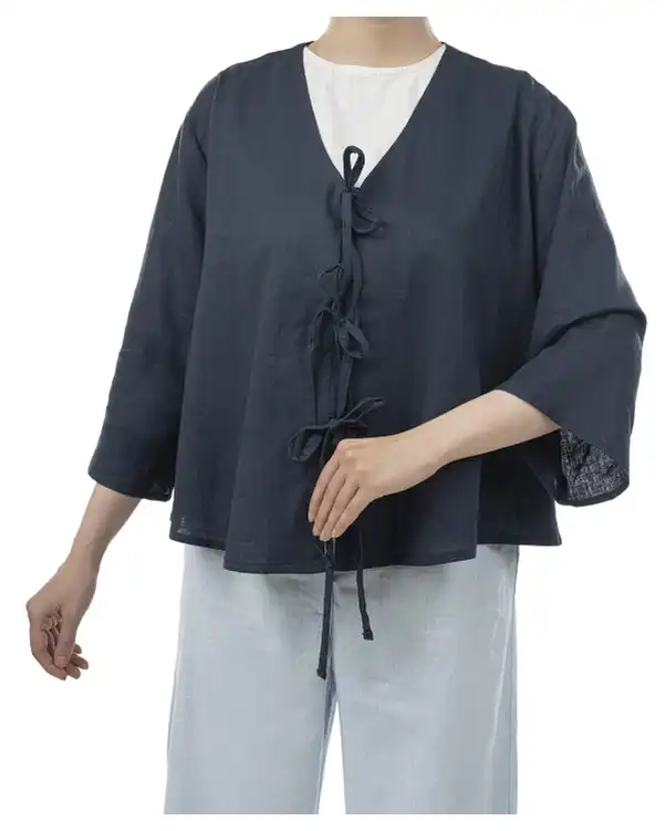 شومیز زنانه سرمه ای سوپردرای Superdry کد W13S55001C