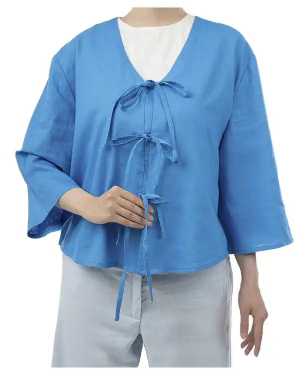 شومیز زنانه آبی سوپردرای Superdry کد W13S55001C