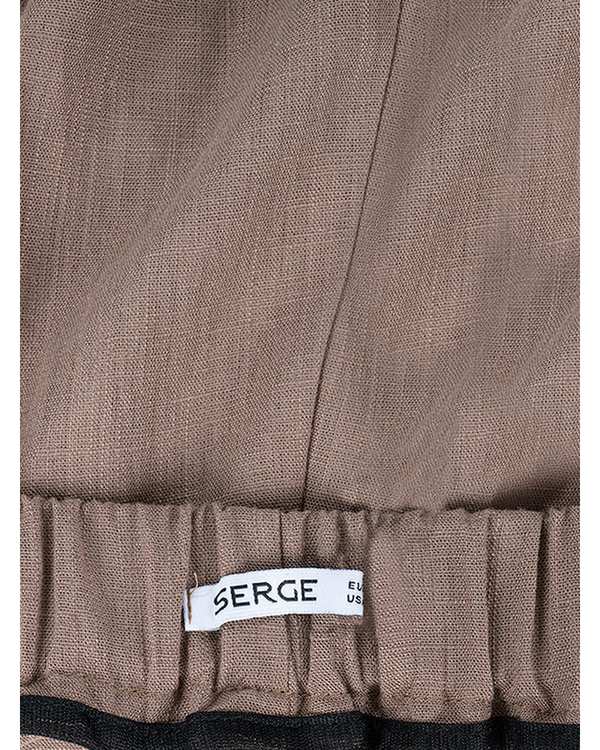 شلوار پارچه ای زنانه قهوه ای سرژه Serge کد 208443 - تصویر 7