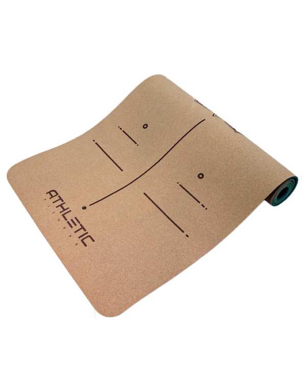 مت یوگا و پیلاتس کرم تیره اتلی تک مدل چوب پنبه ای کد Th ضخامت ۶ میلی متر - تصویر 2