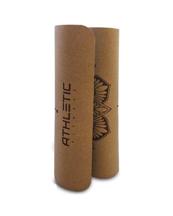 مت یوگا و پیلاتس کرم تیره اتلی تک مدل چوب پنبه ای کد Th ضخامت ۶ میلی متر - تصویر 3