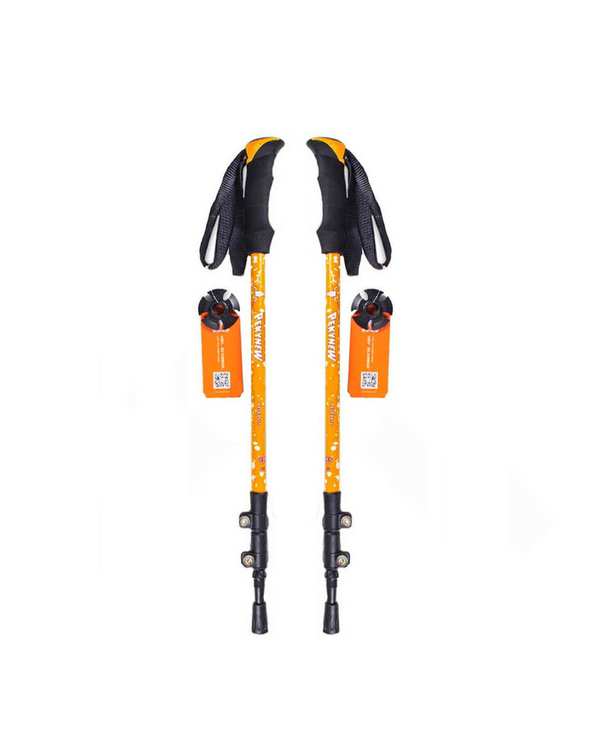 عصای کوهنوردی نارنجی پکینیو مدل Climbing stick بسته 2 عددی