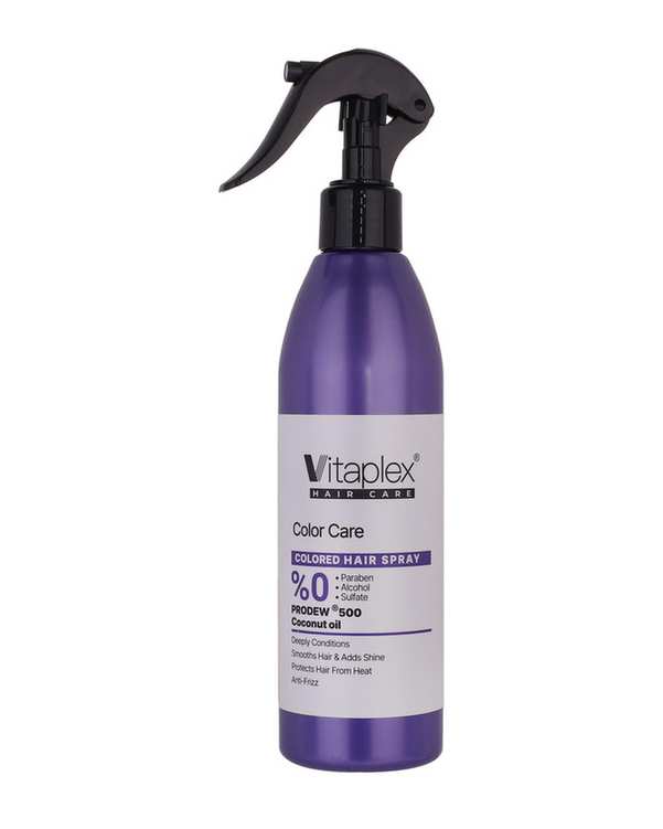 اسپری نرم کننده موهای رنگ شده ویتاپلکس Vitaplex حجم 300ml