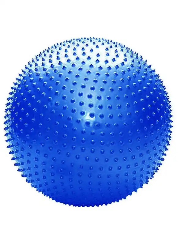 توپ تناسب اندام و پیلاتس آبی متالیک مدل GYM BALL قطر 75 سانتی متر