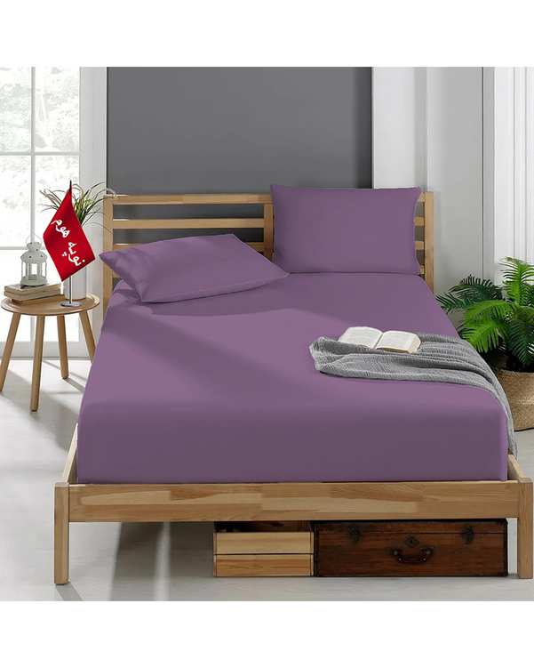 سرویس ملحفه و روبالشی یک نفره 3 تکه یاسی نوپه هوم Nopehome طرح مینیمال کد A35