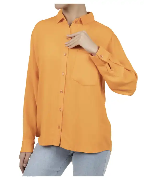 شومیز زنانه بیسیک نارنجی آر ان اس RNS کد 11272400
