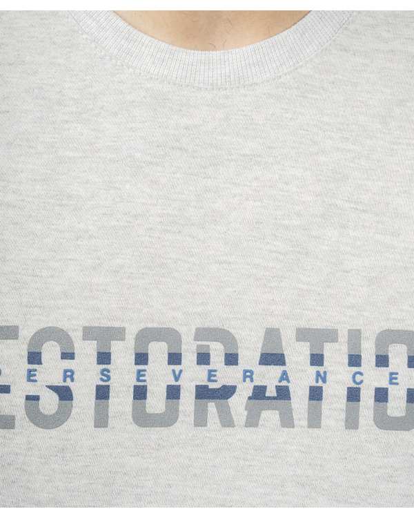 تی شرت مردانه طوسی روشن آر ان اس RNS طرح Restoration کد 12022419 - تصویر 3