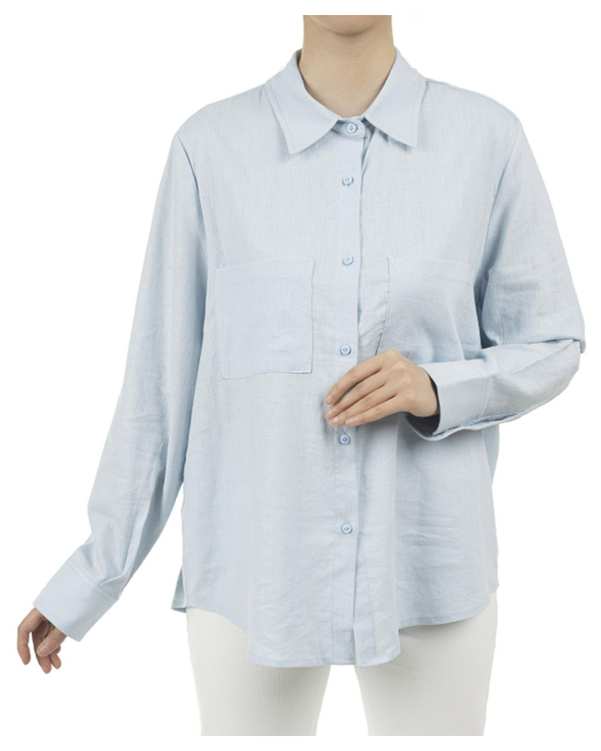 شومیز زنانه لینن آبی سوپردرای Superdry کد W13S52902N
