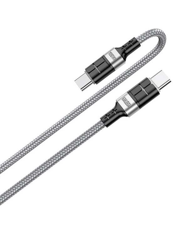 کابل شارژ دو سر تایپ سی نقره ای کاکوسیگا Kakusiga مدل KSC-696 - تصویر 2