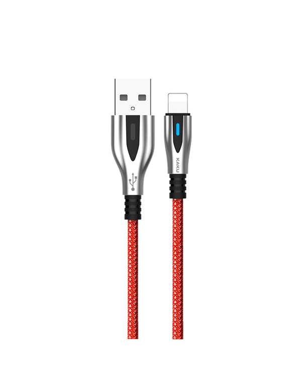 کابل شارژ لایتنینگ قرمز کاکوسیگا Kakusiga مدل KSC-097