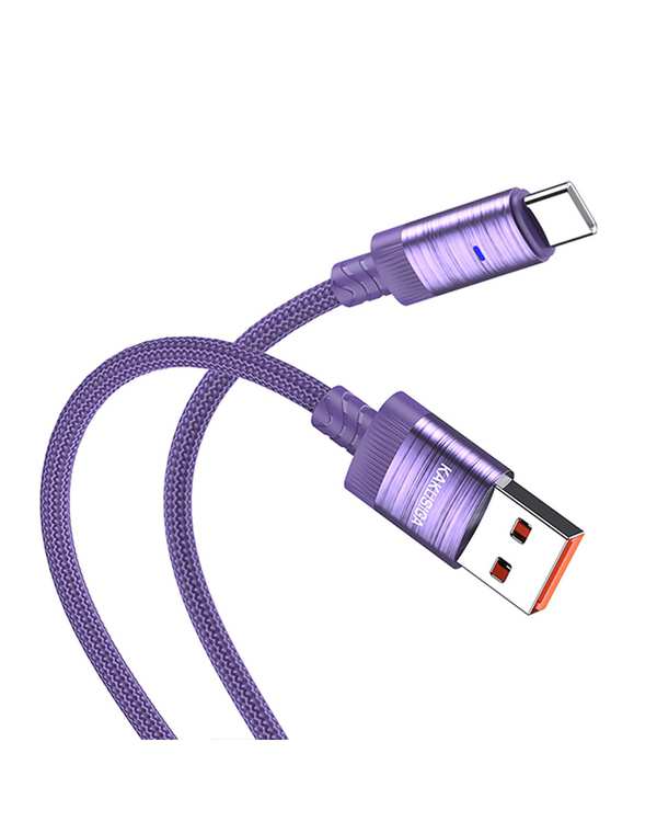 کابل شارژ تایپ سی بنفش کاکوسیگا Kakusiga مدل KSC-972 - تصویر 2