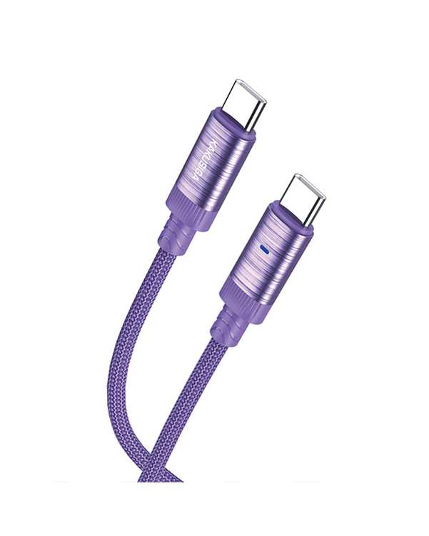 کابل شارژ دوسر تایپ سی بنفش کاکوسیگا Kakusiga مدل KSC-972
