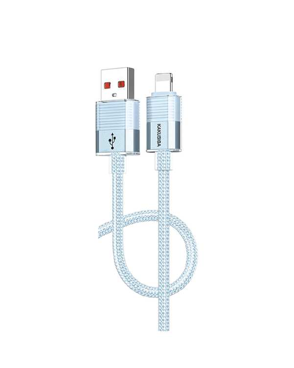 کابل شارژ لایتنینگ آبی کاکوسیگا Kakusiga مدل KSC-985