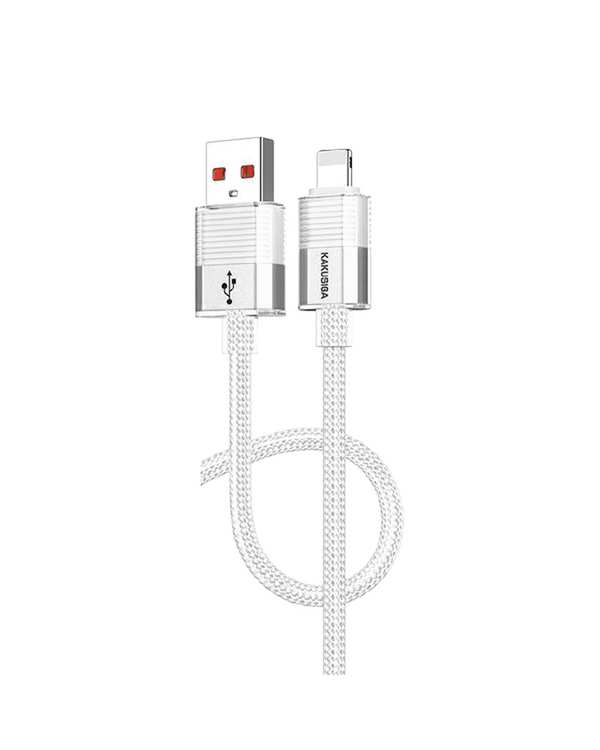 کابل شارژ لایتنینگ سفید کاکوسیگا Kakusiga مدل KSC-985