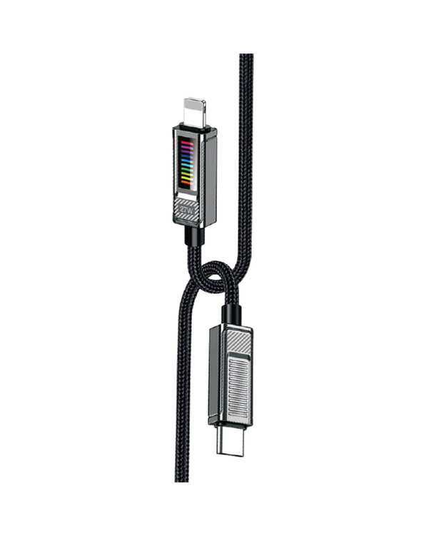 کابل شارژ تایپ سی به لایتنینگ مشکی کاکوسیگا Kakusiga مدل KSC-986