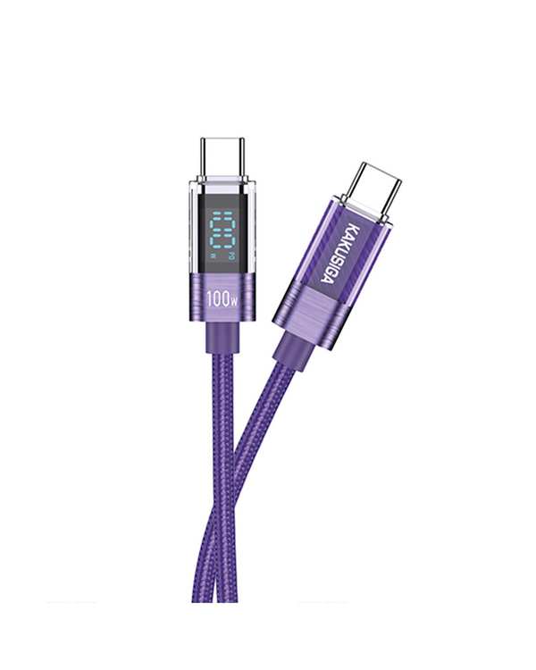 کابل شارژ دو سر تایپ سی بنفش کاکوسیگا Kakusiga مدل KSC-971 - تصویر 2