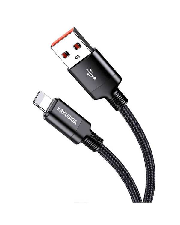 کابل شارژ لایتنینگ مشکی کاکوسیگا Kakusiga مدل KSC-970