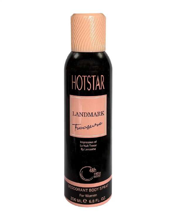 اسپری دئودورانت زنانه هات استار Hotstar مدل Landmark Treasure حجم 200ml