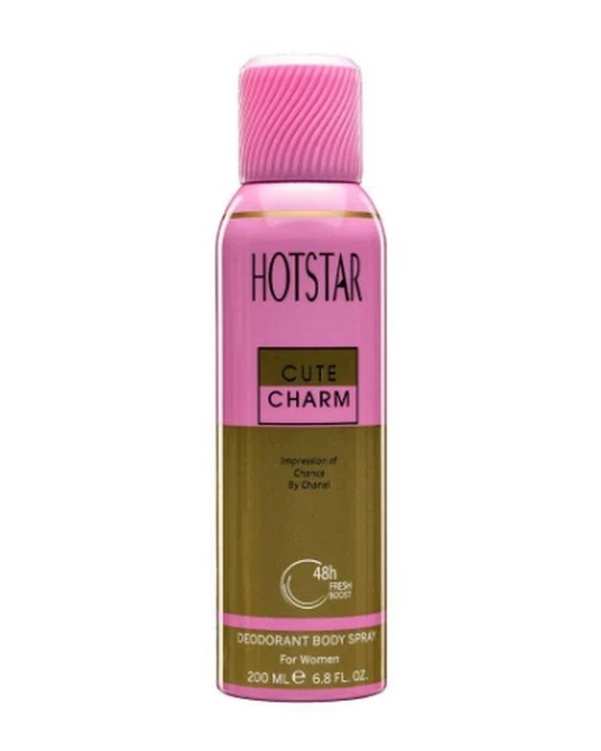 اسپری دئودورانت زنانه هات استار Hotstar مدل Cute Charm حجم 200ml