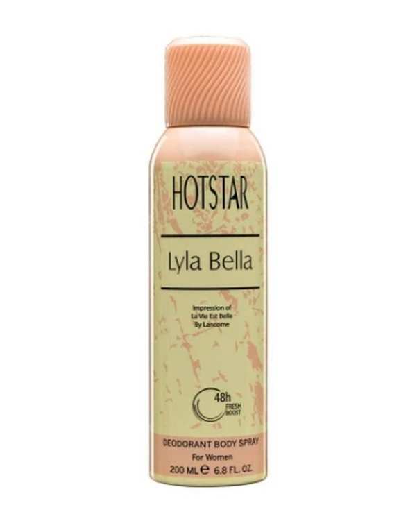 اسپری دئودورانت زنانه هات استار Hotstar مدل Lyla Bella حجم 200ml