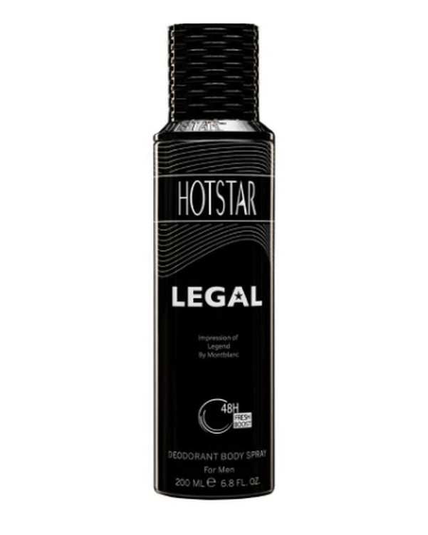 اسپری دئودورانت مردانه هات استار Hotstar مدل Legal حجم 200ml