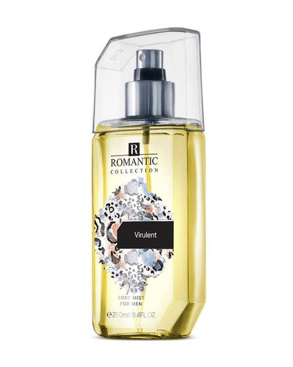بادی میست مردانه رمانتیک Romantic مدل Virulent حجم 250ml