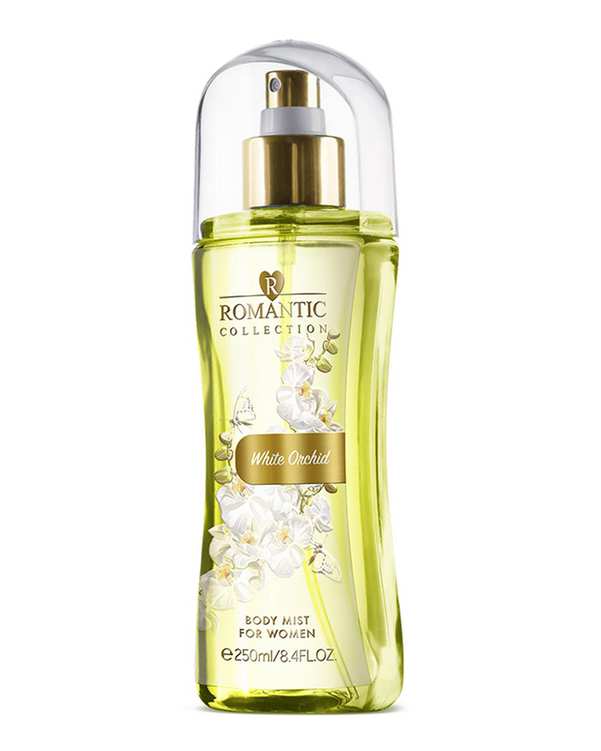 بادی میست زنانه رمانتیک Romantic مدل White Orchid حجم 250ml